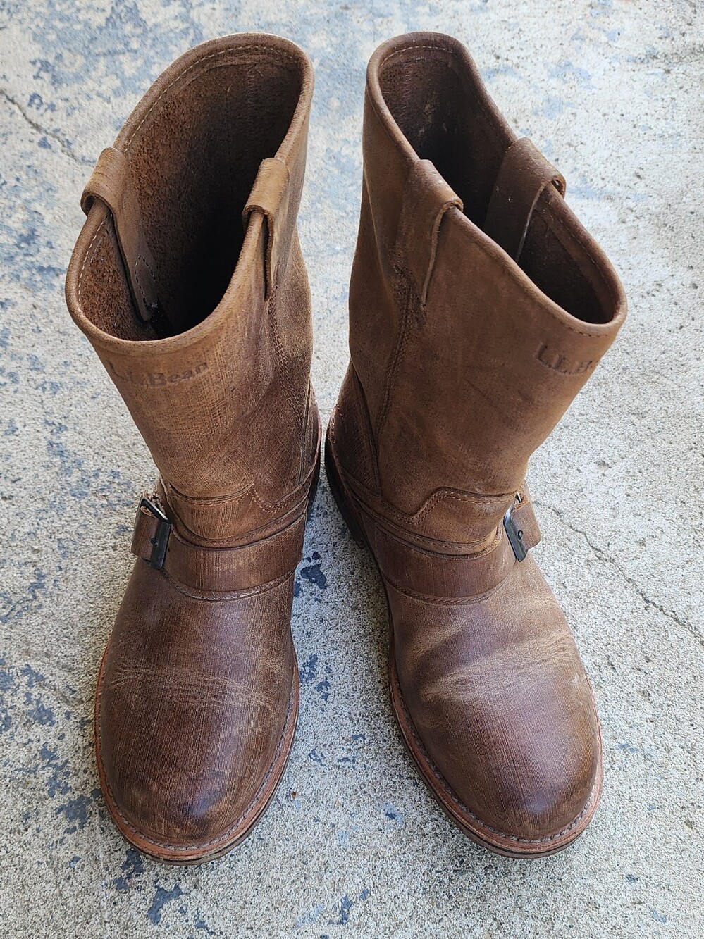 L.L Bean Mens Roughout Leather Boots